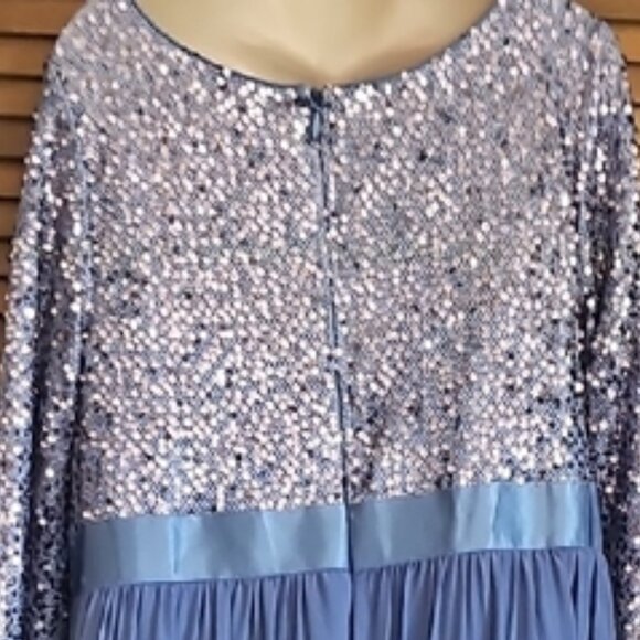 Ever-Pretty Women's Round Neck Sequin PartyDress Long Plus Size Evening Dress 20 - Picture 15 of 16